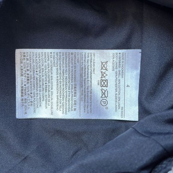 Banana republic linen blend jacket size 4 - Picture 5 of 6